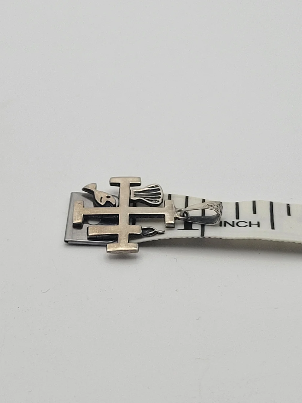 Sterling Silver Stunning Catholic Crucifi Holy Cross Pectoral Jerusalem Pendant